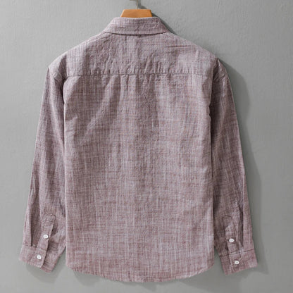 Camisa Casual Linho Puro Luxo Premium Clássico Sartong Albarracin®