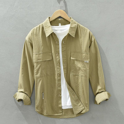 Elegante Camisa Masculina Slim Fit em Algodão Premium Sartong Chinchon®