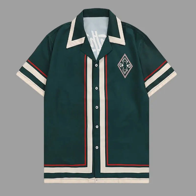 Camisa Casual Sofisticada Luxuosa Poliéster Premium Refinado Sartong Sevilha®