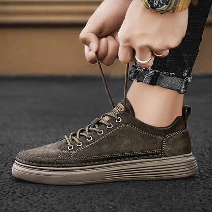 Sapatênis Masculino Clássico Urbano Couro Ecológico Premium Sartong Perast®