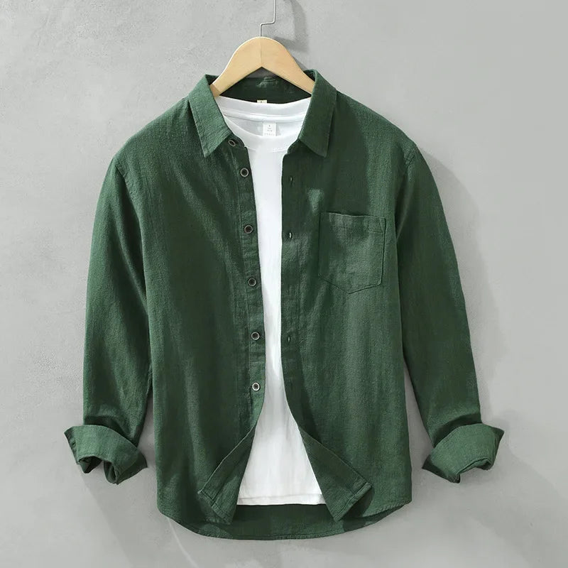 Camisa Social Executivo Premium Linho Puro Artesanal Sartong Oslo®