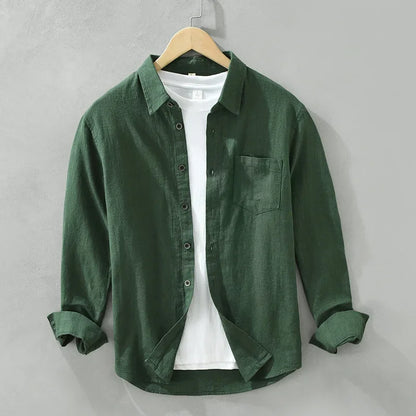 Camisa Social Executivo Premium Linho Puro Artesanal Sartong Oslo®