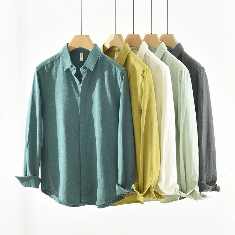 Camisa Casual Linho Sartong Delgada®