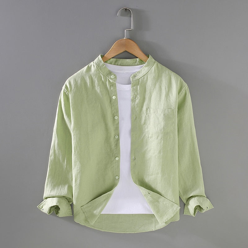 Camisa Social Linho Artesanal Elegante Exclusivo Slim Clássico Premium Sartong Formentor®