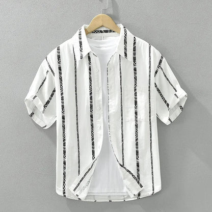 Camisa Casual Estiloso Exquisito Iconico Algodão Puro Sartong San Granada®