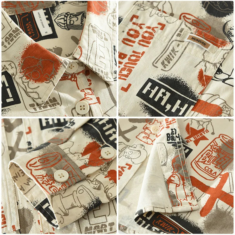 Camisa Casual Clássico de Algodão Puro Acabamento Premium e Detalhes Refinados Sartong Compostela®