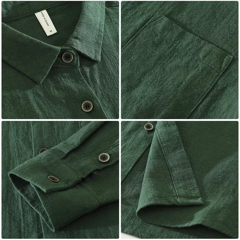 Camisa Social Executivo Premium Linho Puro Artesanal Sartong Oslo®