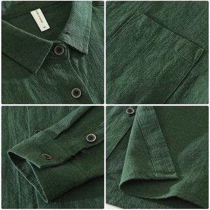 Camisa Social Executivo Premium Linho Puro Artesanal Sartong Oslo®