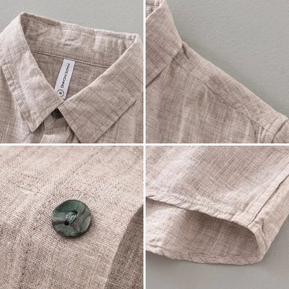 Camisa Linho Puro Anos De Tradição Casual Refinado Estilo Old Money Sartong Vence®