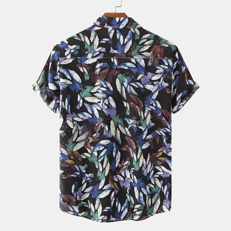 Camisa Casual Algodão Leve Confortável Modelagem Solta Para Uso Diário Sartong Santander®