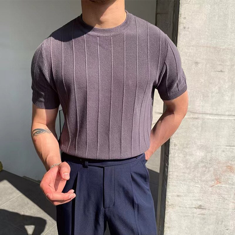 Camiseta Tricot Luxo Atemporal Majestoso Conforto Supremo Exclusivo Sartong Otranto®