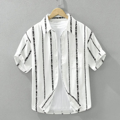 Camisa Casual Estiloso Exquisito Iconico Algodão Puro Sartong San Granada®