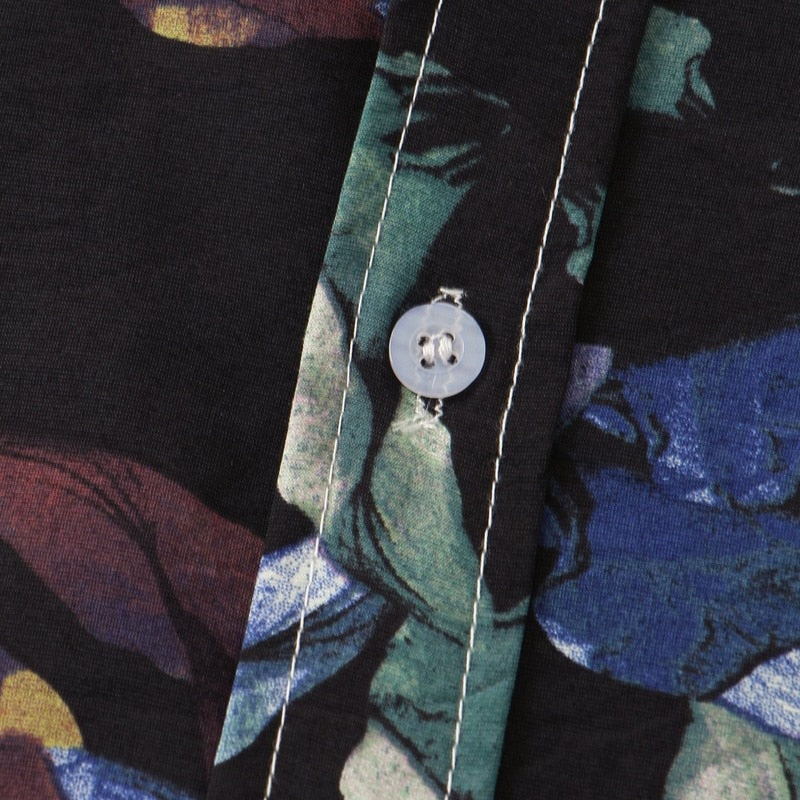 Camisa Casual Algodão Leve Confortável Modelagem Solta Para Uso Diário Sartong Santander®