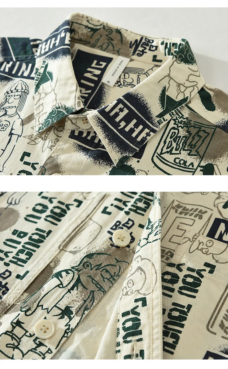 Camisa Casual Clássico de Algodão Puro Acabamento Premium e Detalhes Refinados Sartong Compostela®