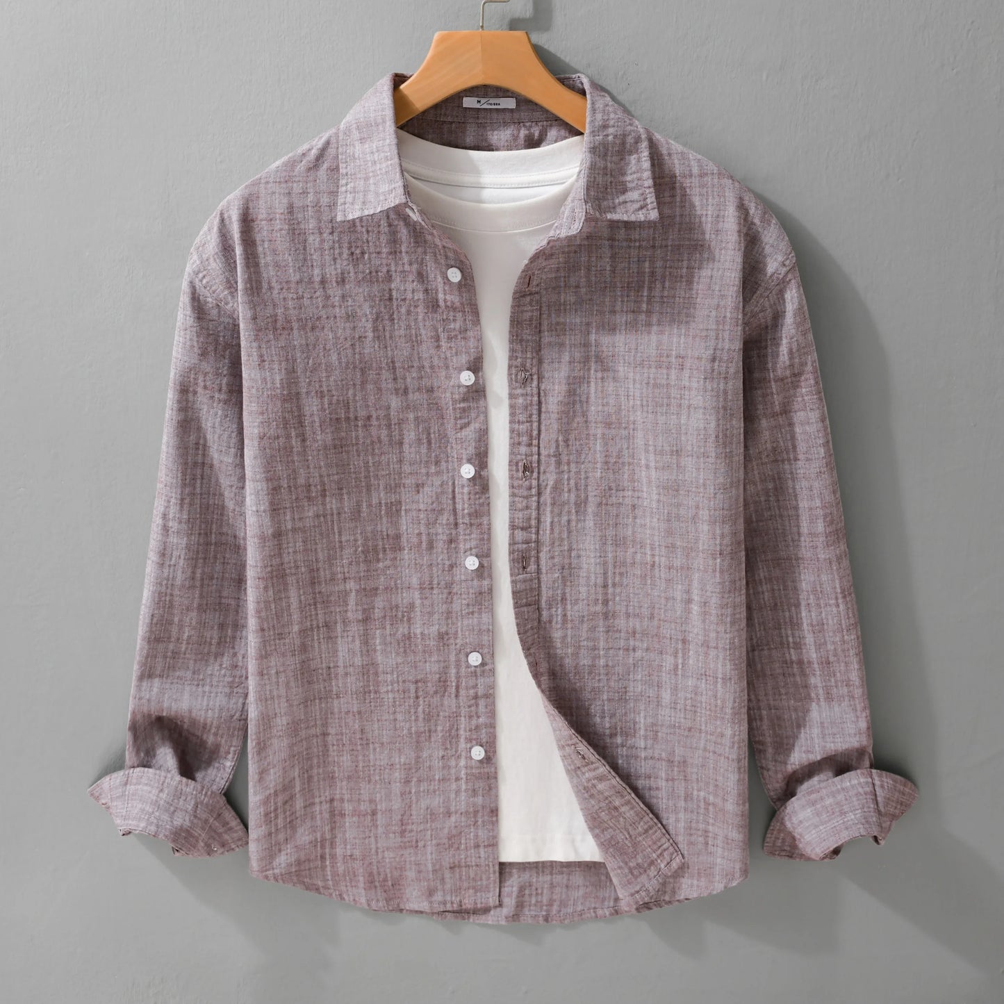 Camisa Casual Linho Puro Luxo Premium Clássico Sartong Albarracin®