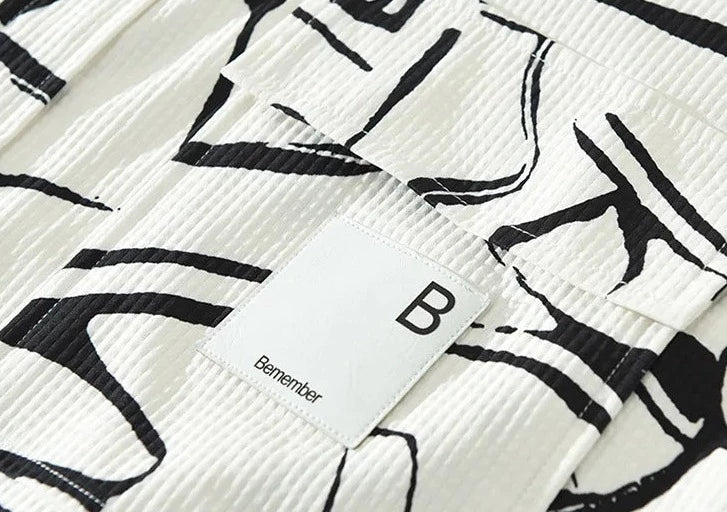 Camisa Casual Masculina Texturizada Premium de Algodão Superior Algodão Egípcio Sartong Cadaques®