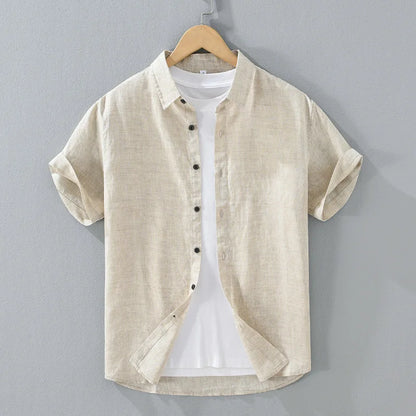 Camisa Linho Puro Premium Atemporal Elegante Conforto Supremo Acabamento Refinado Sartong Cuenca®