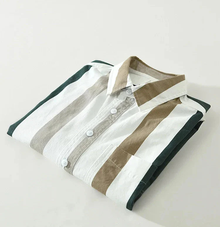 Camisa Casual Algodão Puro Premium Artesanal Conforto Atemporal Sartong San Manchester®