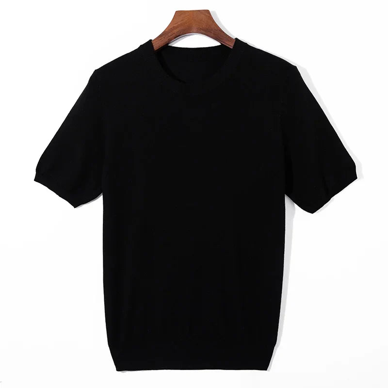 Camiseta Tricot Premium Luxo Algodão Elastano Sartong Myrdal®