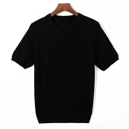 Camiseta Tricot Premium Luxo Algodão Elastano Sartong Myrdal®