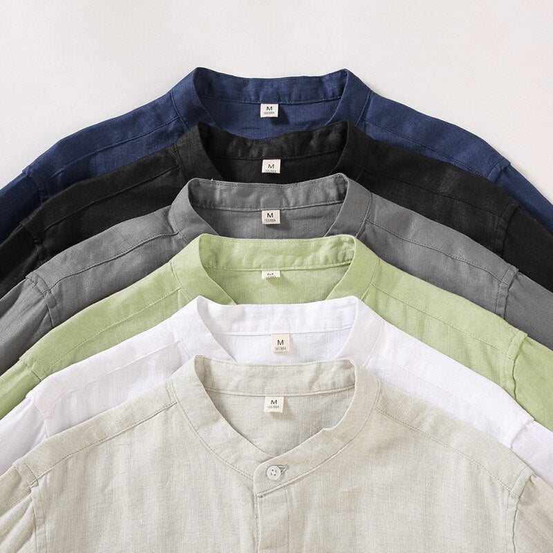 Camisa Social Linho Artesanal Elegante Exclusivo Slim Clássico Premium Sartong Formentor®