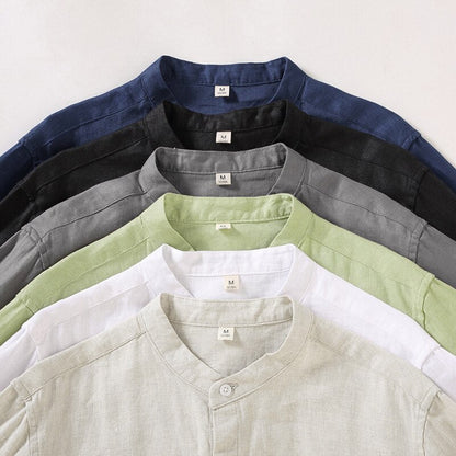 Camisa Social Linho Artesanal Elegante Exclusivo Slim Clássico Premium Sartong Formentor®