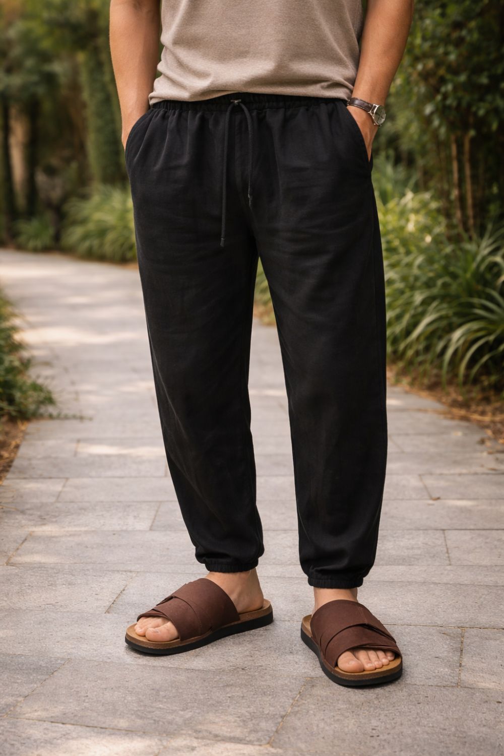 Sandalia Sartong Atis Coffee em marrom escuro7