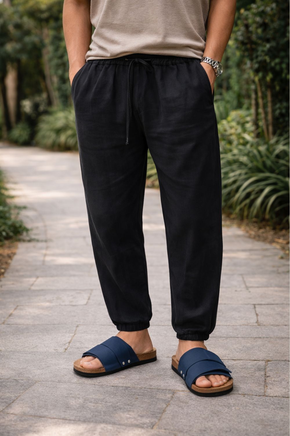 Sandalia Sartong Atis Navy em azul marinho2