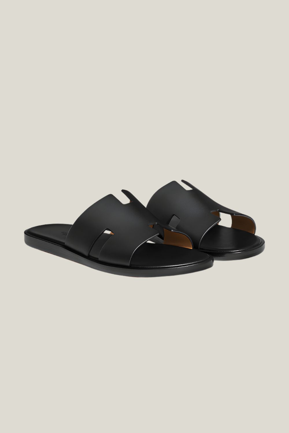 Sandalia masculina Sartong Bar Black em preto