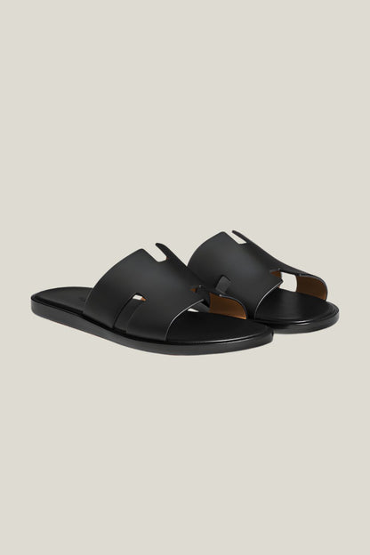 Sandalia masculina Sartong Bar Black em preto