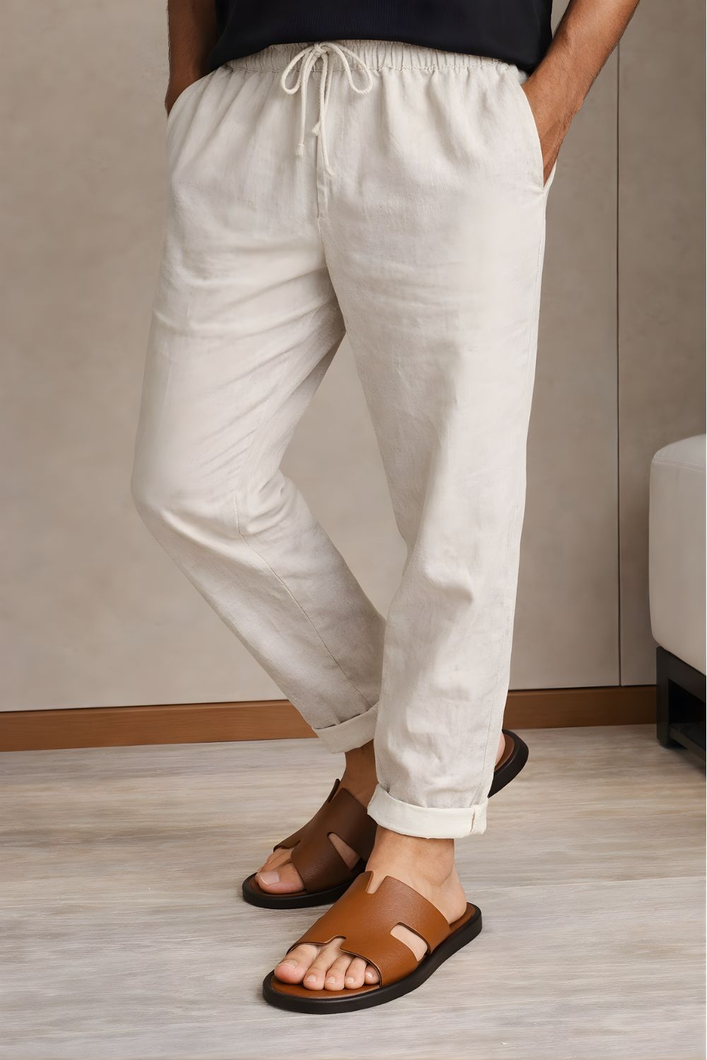 Sandalia masculina Sartong Bar Brown em marrom6