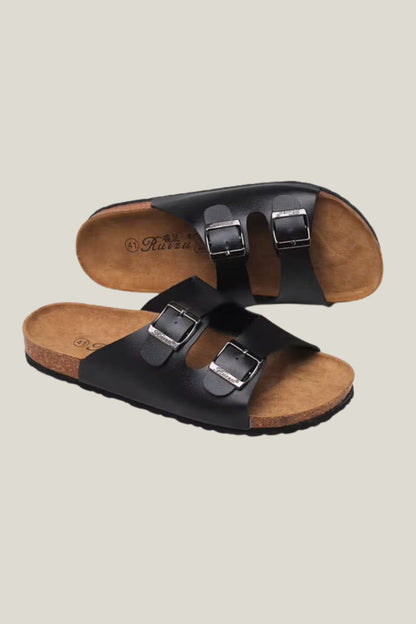 Sandalia masculina Sartong Boston Black em preto3