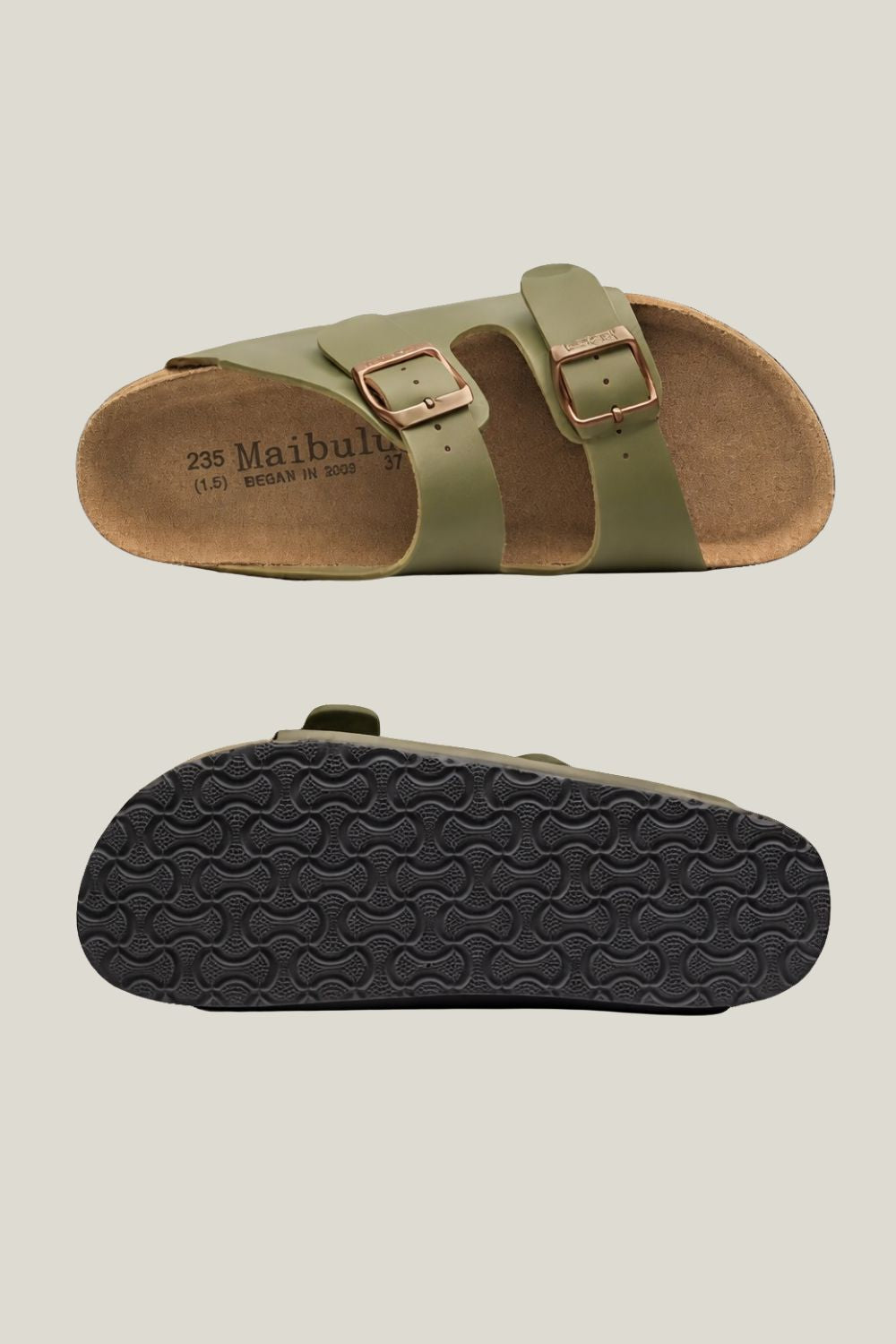 Sandalia masculina Sartong Izola Army em verde4