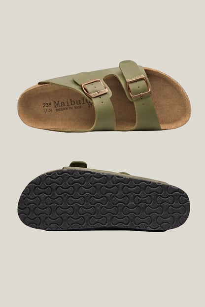 Sandalia masculina Sartong Izola Army em verde4