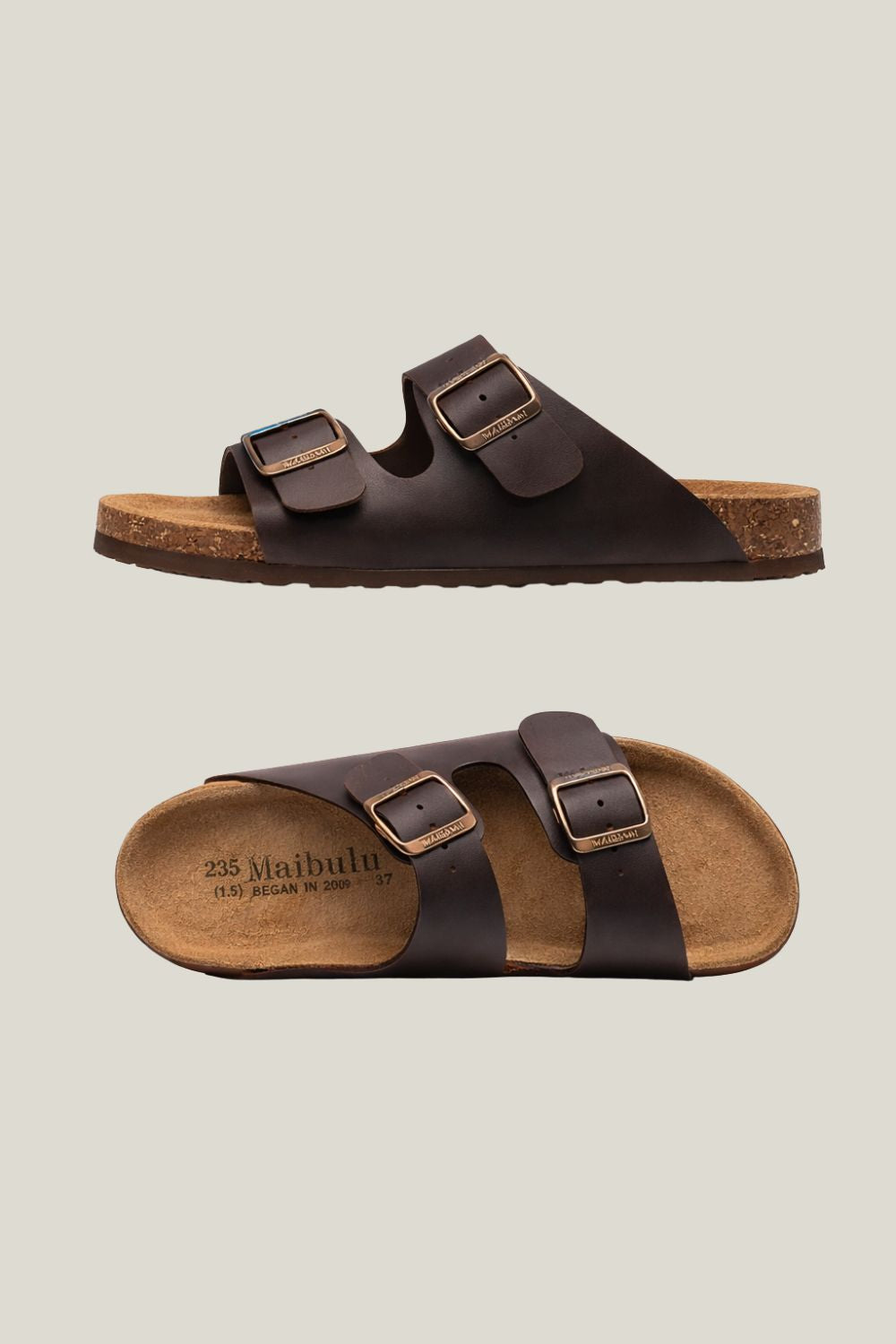 Sandalia masculina Sartong Izola Brown em marrom3