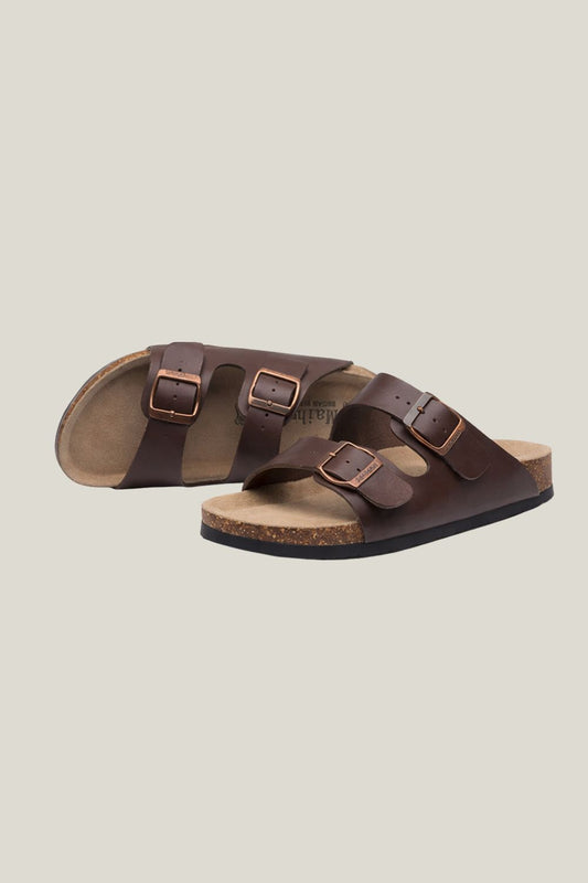 Sandalia masculina Sartong Izola Brown em marrom5