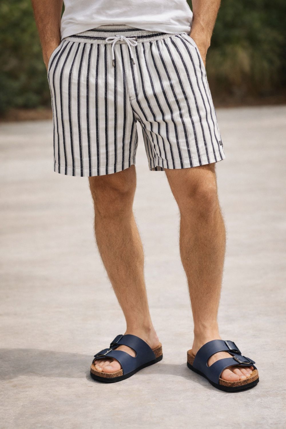 Sandalia masculina Sartong Izola Navy em azul6