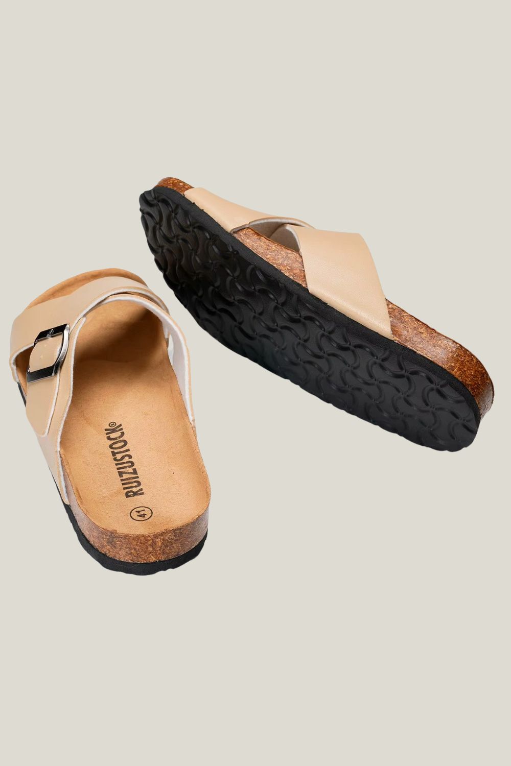 Sandalia masculina Sartong Montreal Beige em bege5