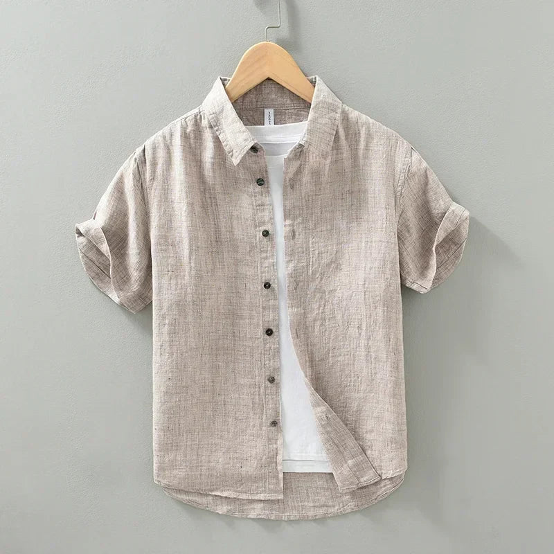 Camisa Linho Puro Anos De Tradição Casual Refinado Estilo Old Money Sartong Vence®