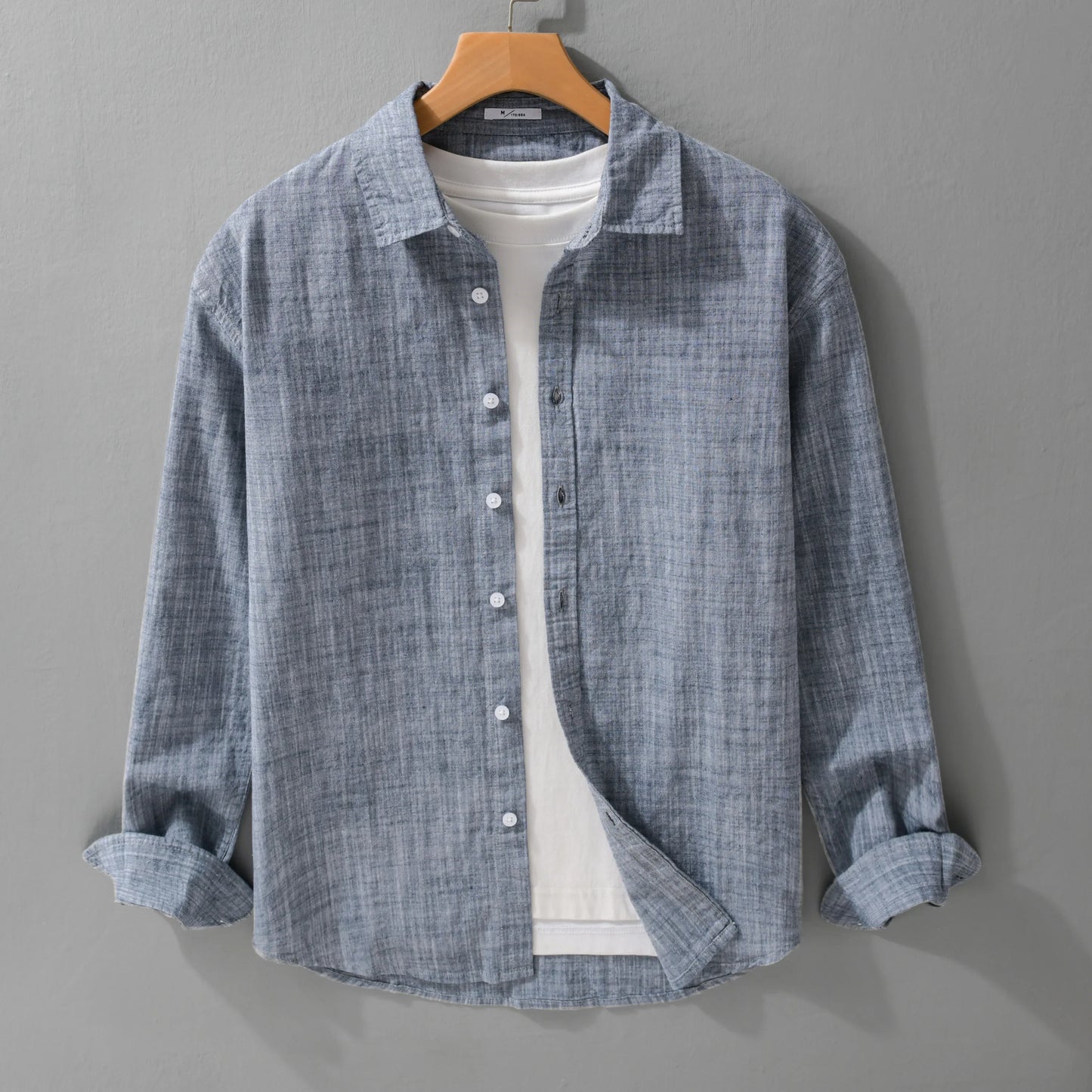 Camisa Casual Linho Puro Luxo Premium Clássico Sartong Albarracin®