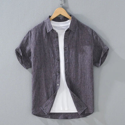 Camisa Linho Puro Premium Atemporal Elegante Conforto Supremo Acabamento Refinado Sartong Cuenca®