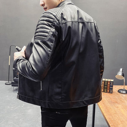 Jaqueta Masculina Slim Premium Couro Ecológico Luxo Atemporal Sartong Banská ®