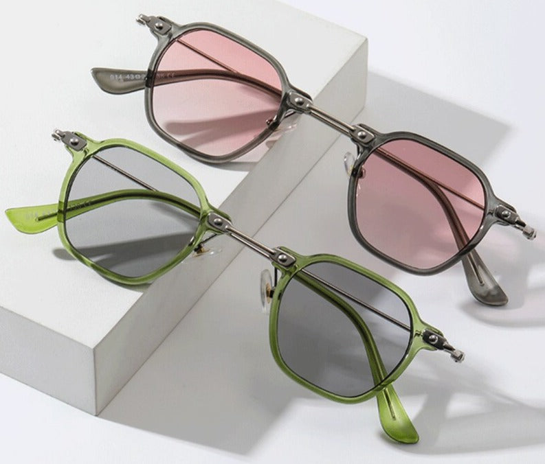 Óculos De Sol Acetato Premium Metálico Elegante Polarizados UV400 Luxo Sartong Hobart®