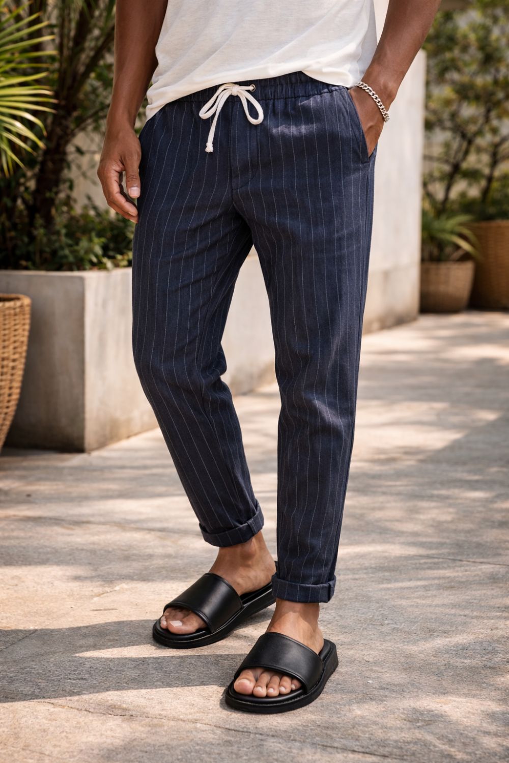 Slide Sartong Comacchio Black em preto2