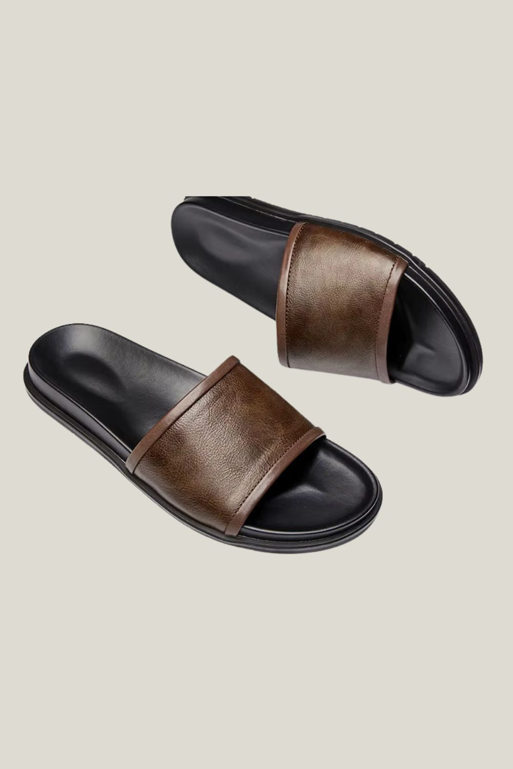 Slide Sartong Comacchio Brown em marrom