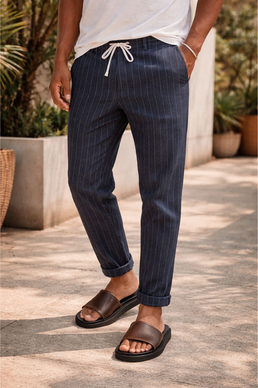 Slide Sartong Comacchio Brown em marrom2