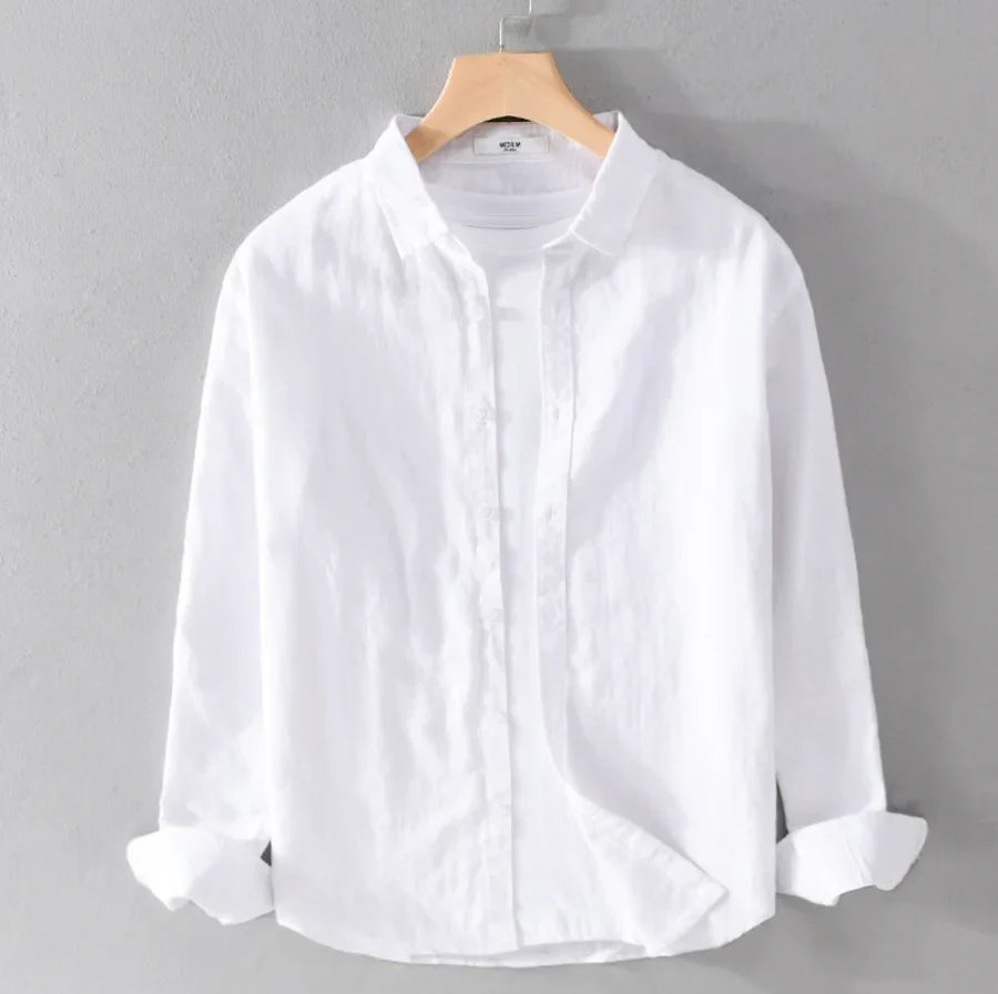 Kit Camisa Conrado Linho Puro Clássico + Calça Linho Fino Elegante Sartong Balchik®