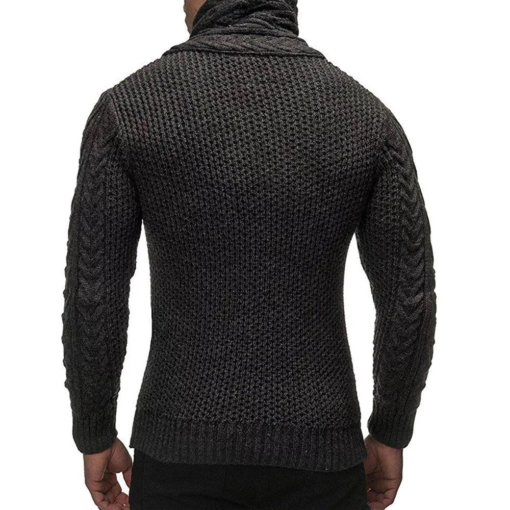 Suéter Masculino Premium Tricô Artesanal de Alta Costura Internacional Elegante Atemporal Sartong Canberra®