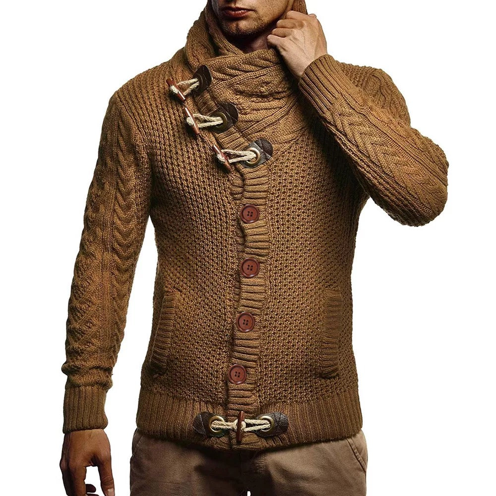 Suéter Masculino Premium Tricô Artesanal de Alta Costura Internacional Elegante Atemporal Sartong Canberra®