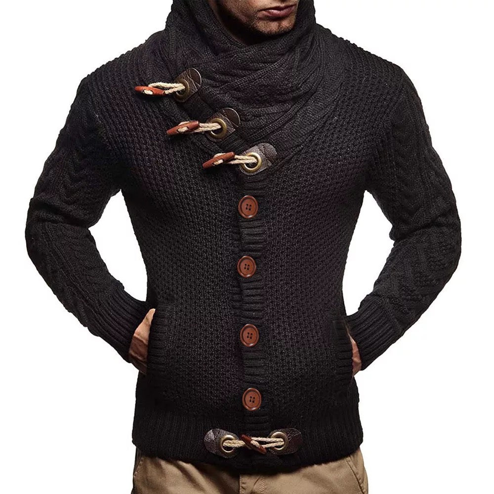 Suéter Masculino Premium Tricô Artesanal de Alta Costura Internacional Elegante Atemporal Sartong Canberra®